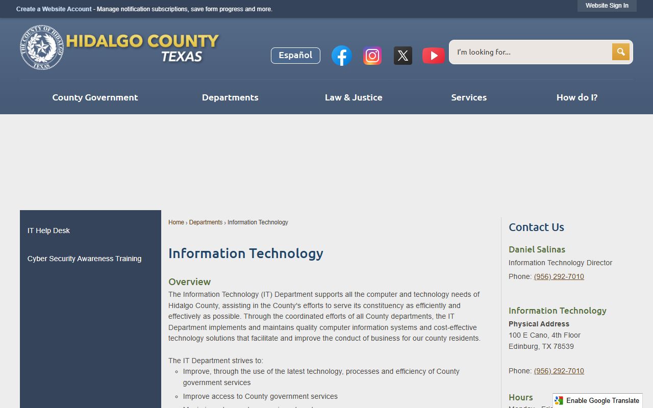 Hidalgo County court docket records District Clerk website